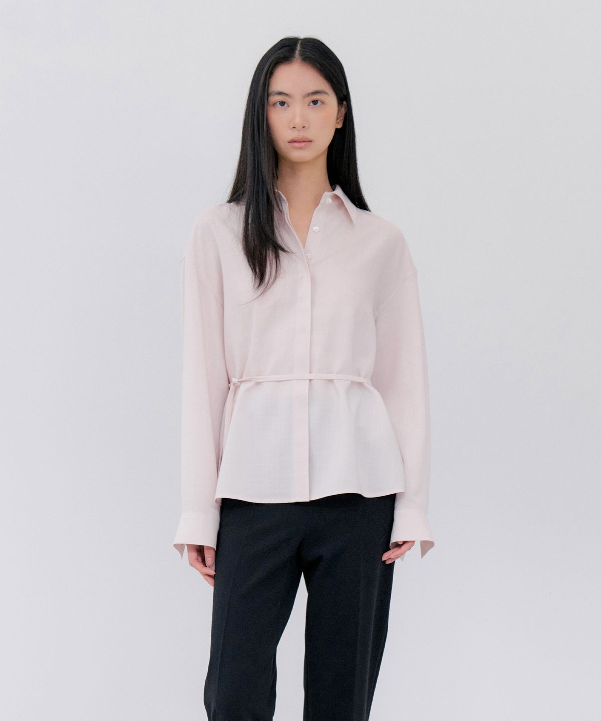 노티아(NOTIA) TENCEL LINEN SHIRT - PINK