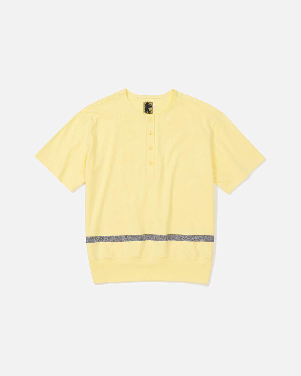 사일런트실러블(SILENTSYLLABLE) Taping henley top / Yellow