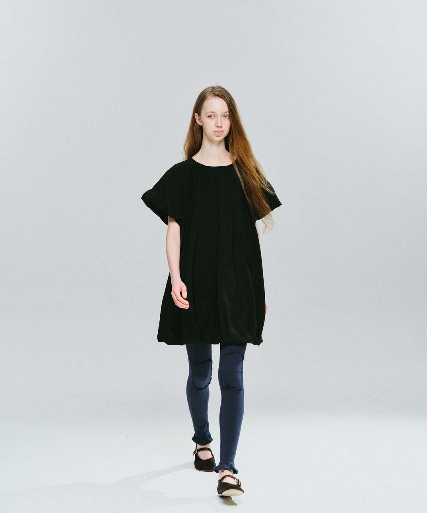 COSMOSS - VOLUME MINI DRESS (EBONY BLACK)