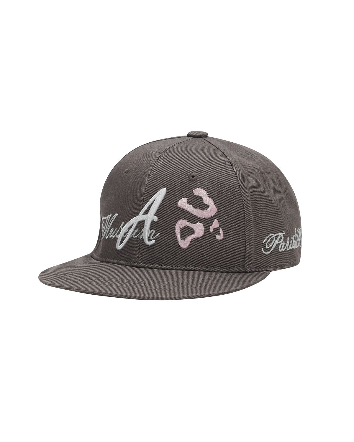 더뮤지엄비지터(THEMUSEUMVISITOR) LEOPARD EMBROIDERY CAP (MOCHA)