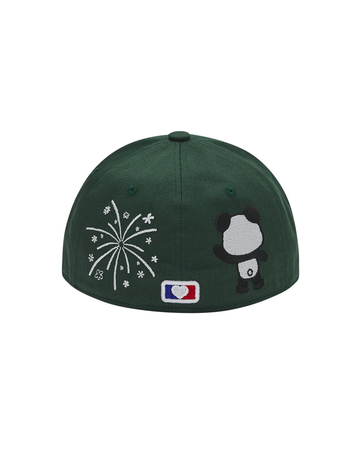 더뮤지엄비지터(THEMUSEUMVISITOR) PANDA EMBROIDERY CAP (GREEN)