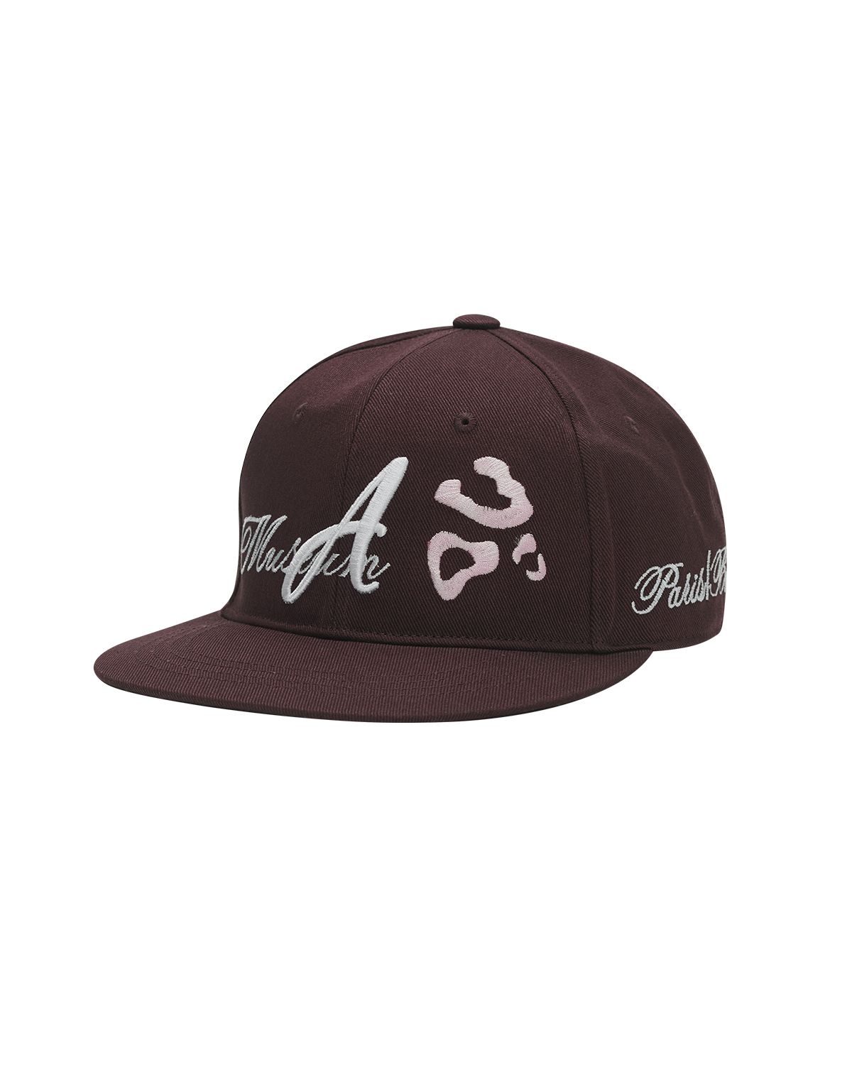 더뮤지엄비지터(THEMUSEUMVISITOR) LEOPARD EMBROIDERY CAP (WINE)