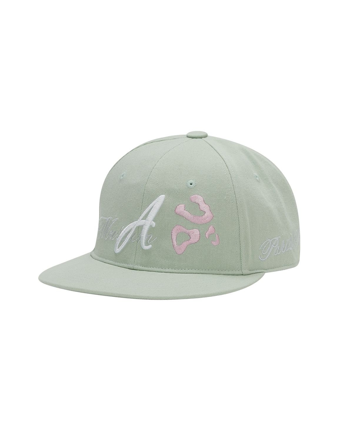 더뮤지엄비지터(THEMUSEUMVISITOR) LEOPARD EMBROIDERY CAP (MINT)