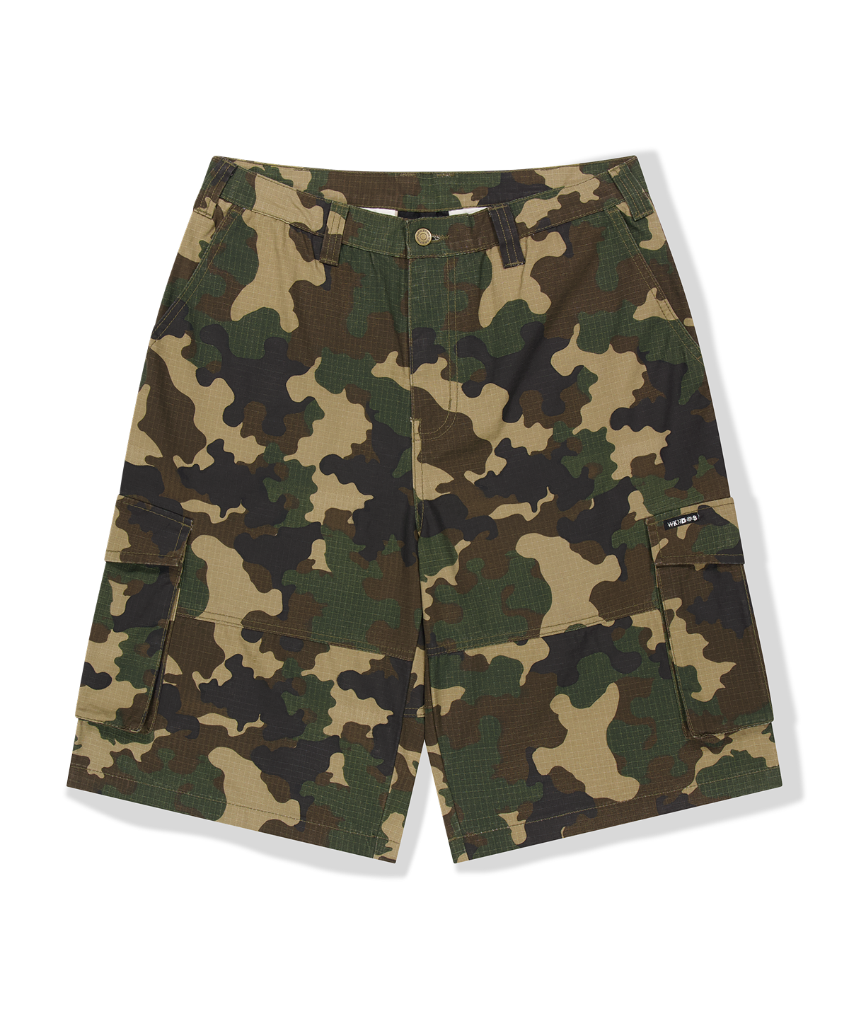 MUSINSA | WKNDRS [WKNDRS x GWAXNG] DULLY RIPSTOP CARGO SHORTS (CAMO)