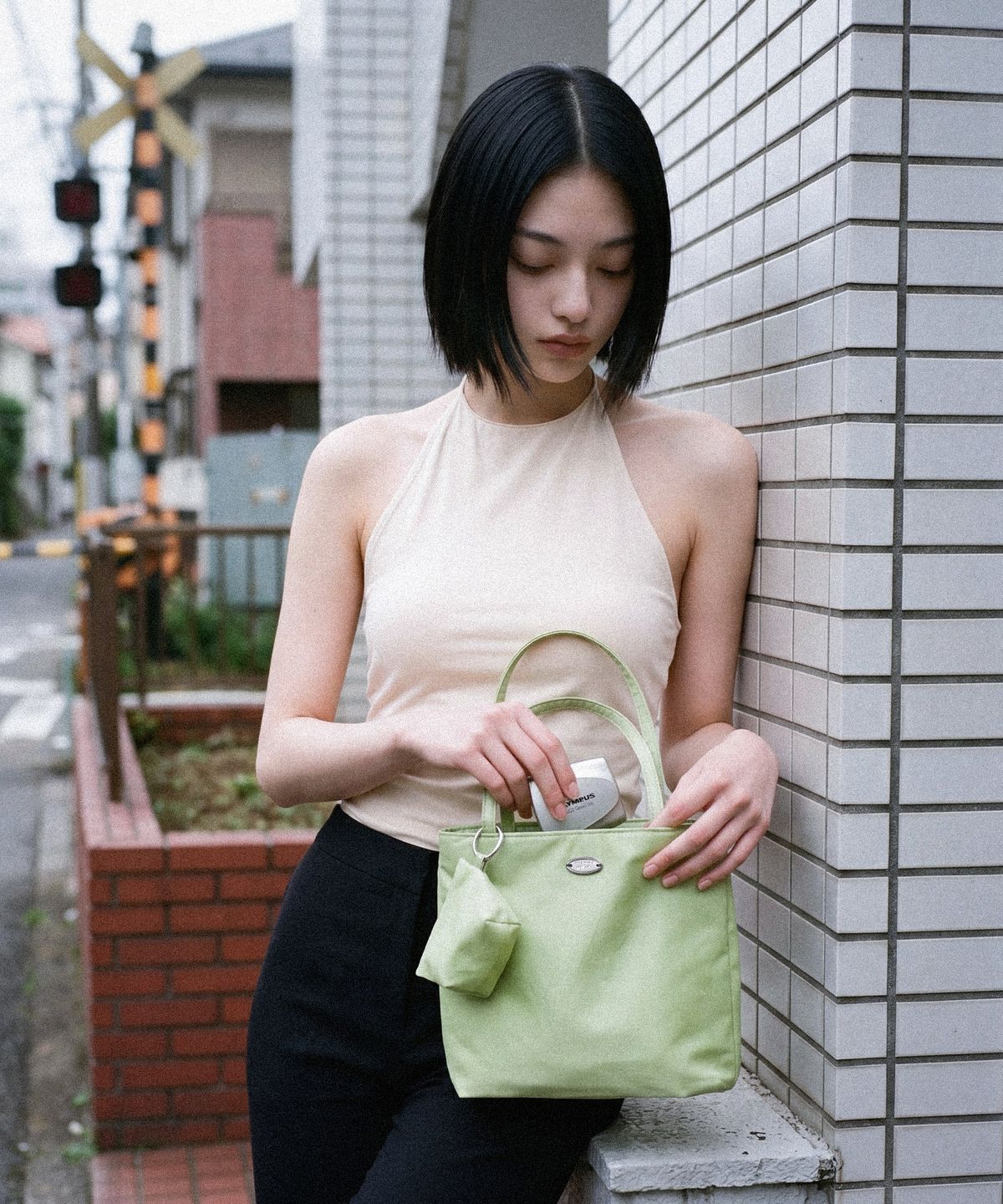 마스마룰즈(MASMARULEZ) [Pouch Set] Lena shoulder bag_Lime mint