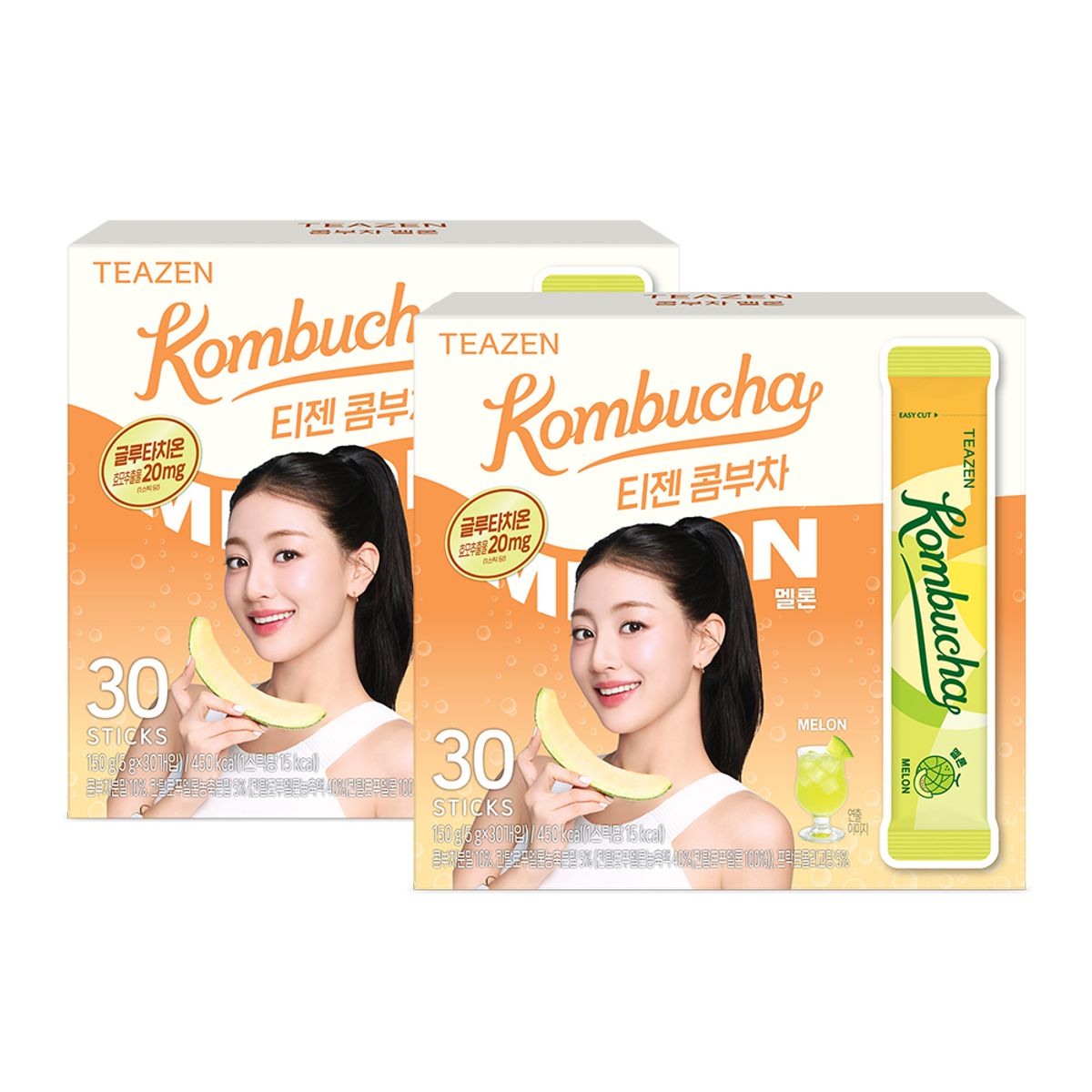 티젠(TEAZEN) 콤부차 멜론 30스틱X2박스