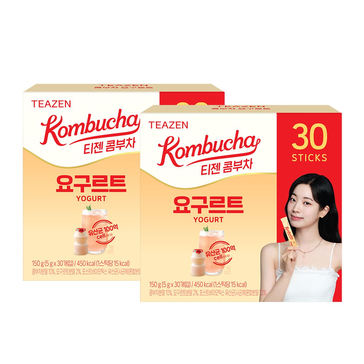 티젠(TEAZEN) 콤부차 요구르트 30스틱X2박스