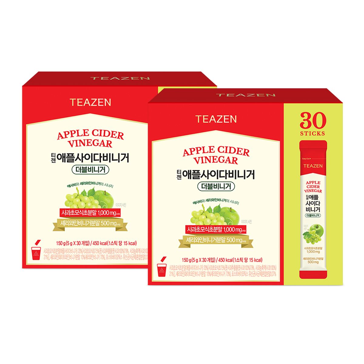 티젠(TEAZEN) 애플 사이다 비니거 더블 비니거 30스틱X2박스