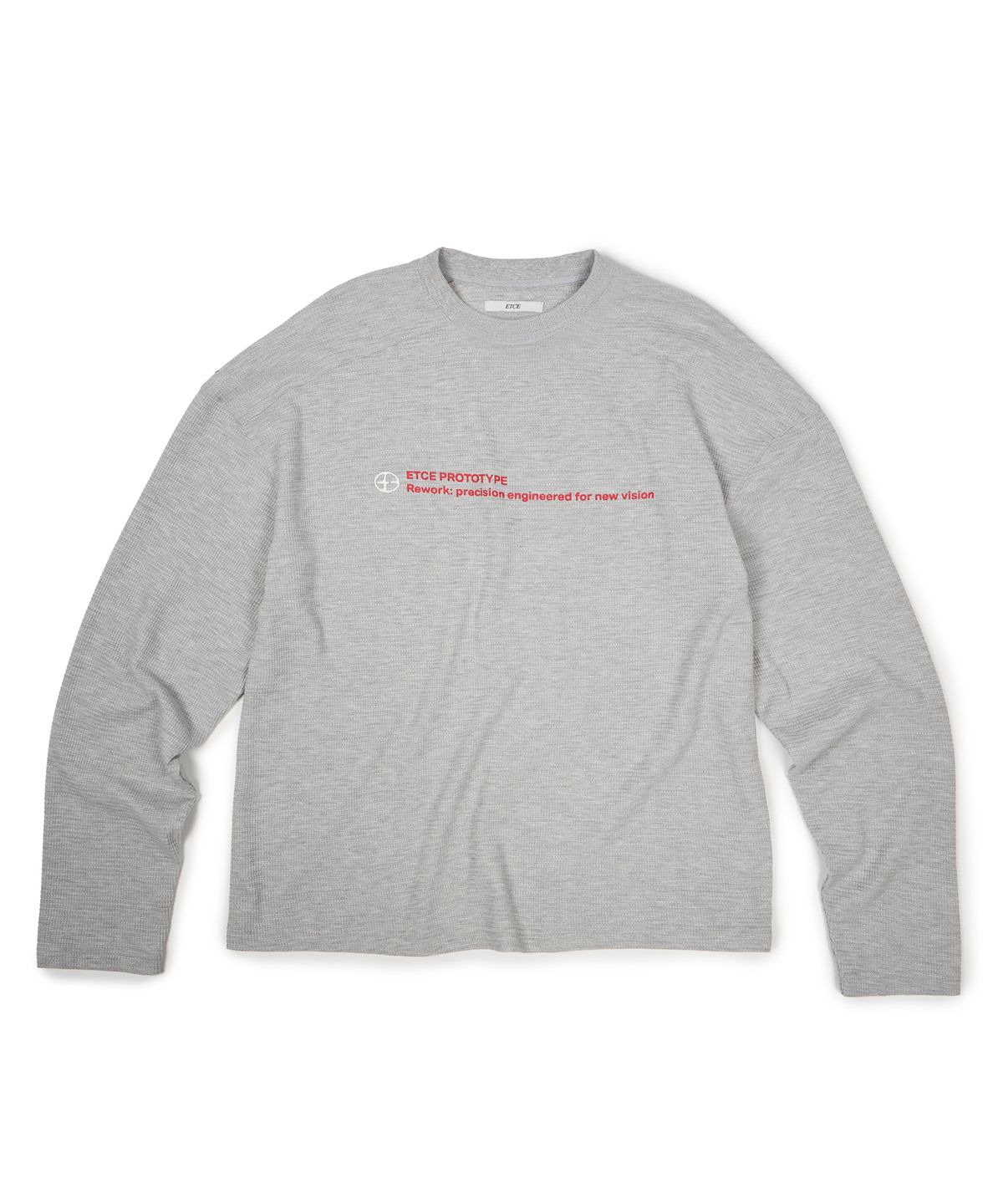 이티씨이(ETCE) TEAM WAFFLE L/S TEE (GRAY)