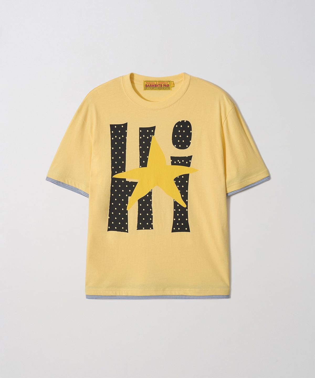 가먼츠팹(GARMENTS FAB) Hi Stripe Layered Tee (YELLOW)
