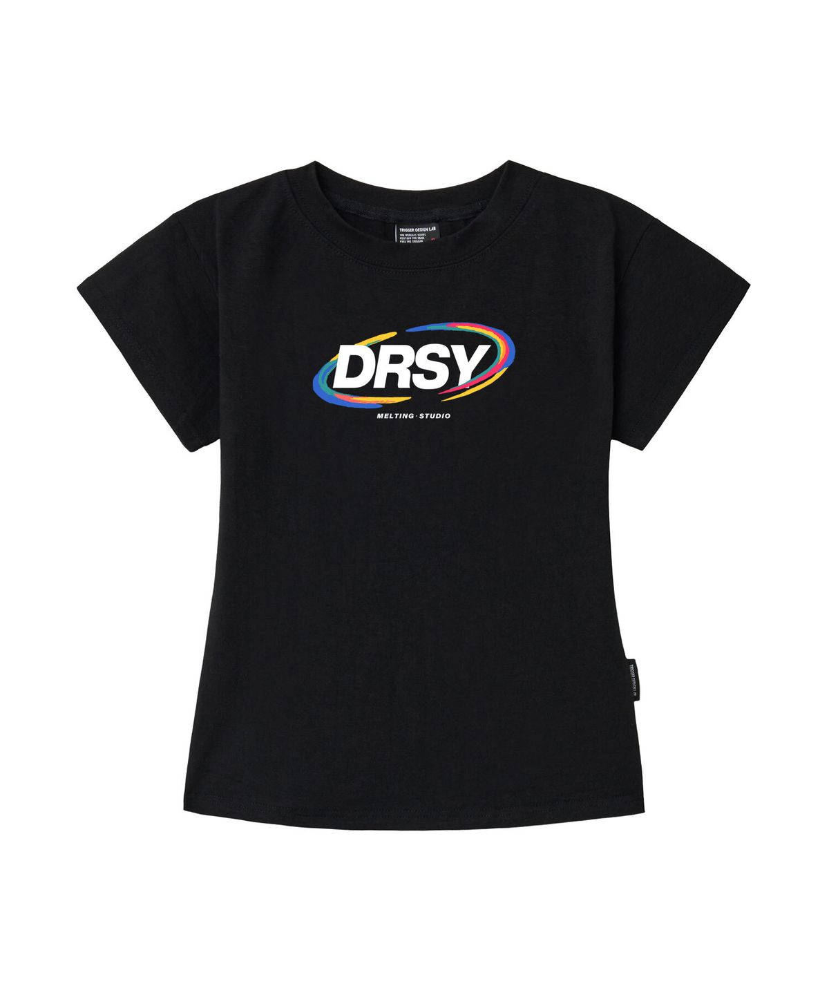 드로우시(DROWSY) DW 드로잉 슬림핏 반팔티셔츠 2color