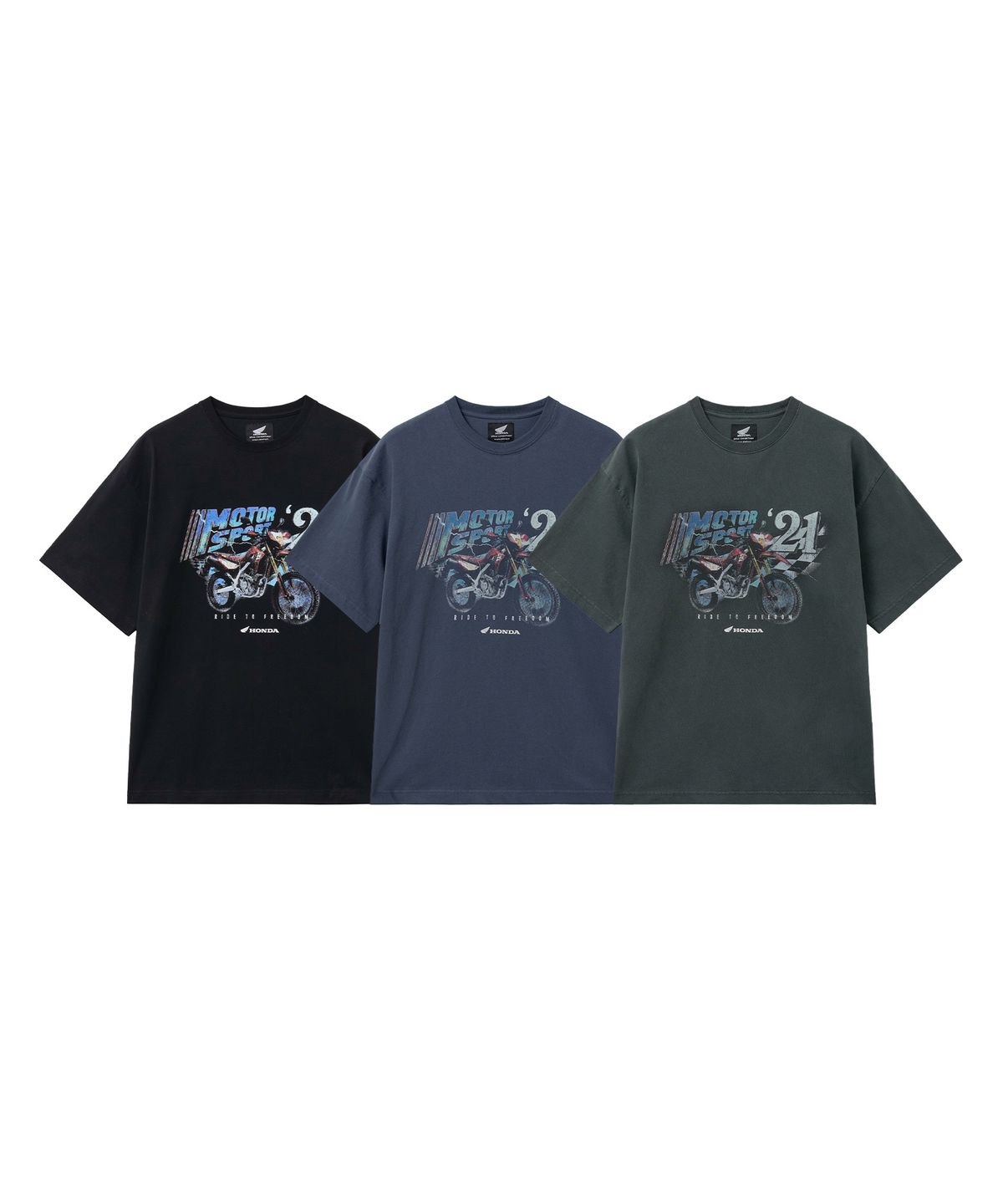 핍스 모터사이클(PHYPS MOTORCYCLE) Motor Sports Short Sleeve 3Colors