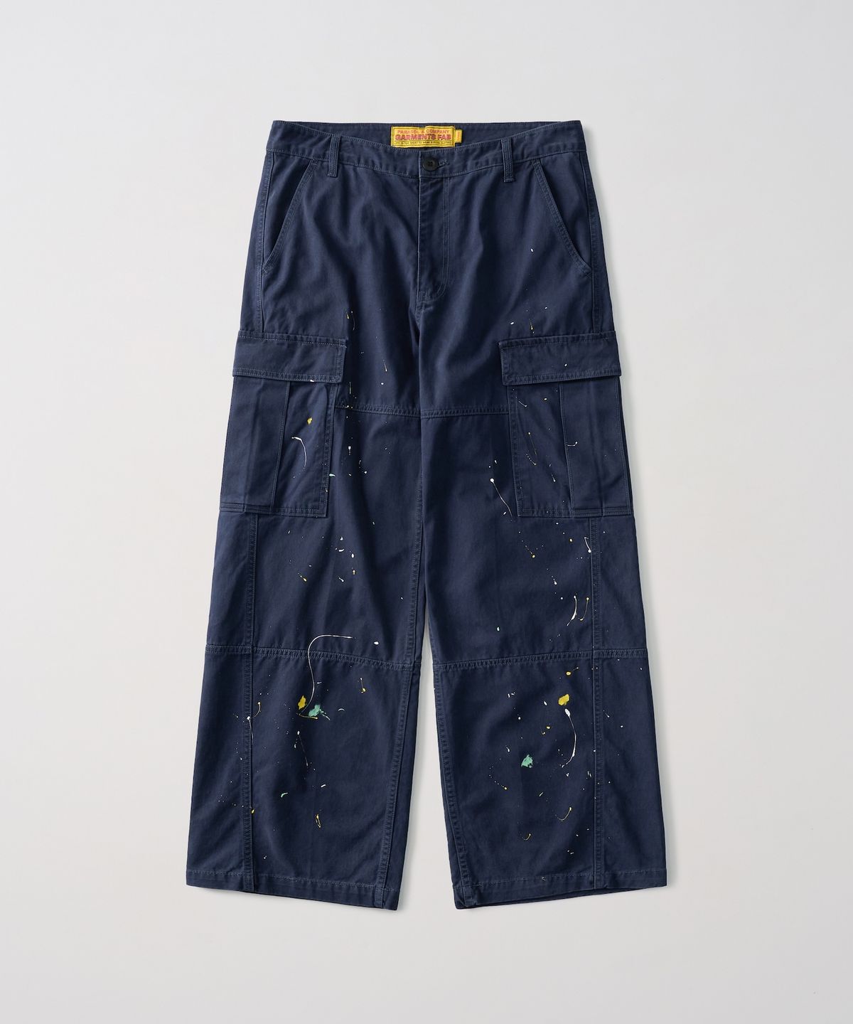 가먼츠팹(GARMENTS FAB) Washed Cargo Painted Pants (NAVY)