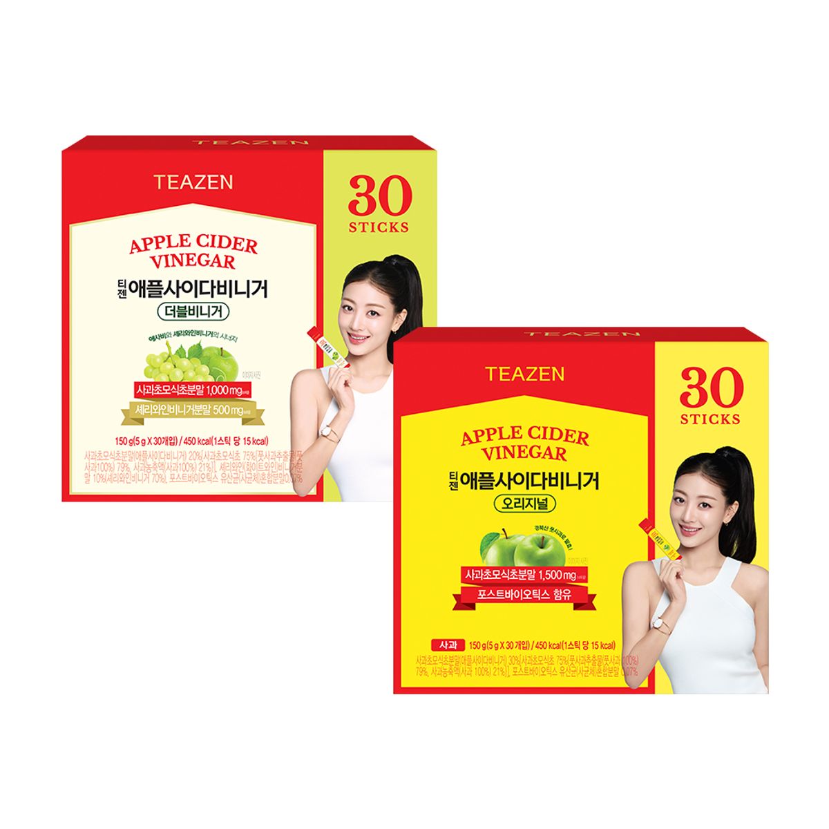 티젠(TEAZEN) 애사비 3종 혼합 60스틱(30스틱x2개) 골라담기
