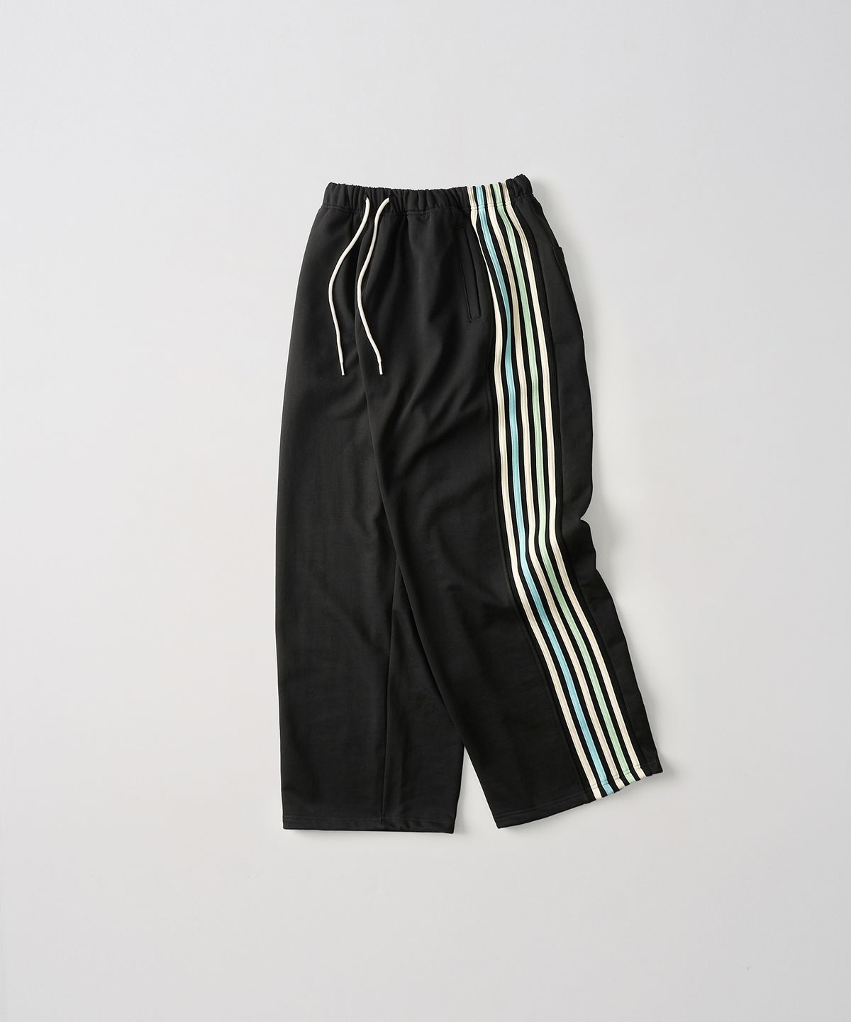 가먼츠팹(GARMENTS FAB) Rainbow Binding Sweatpants (BLACK)