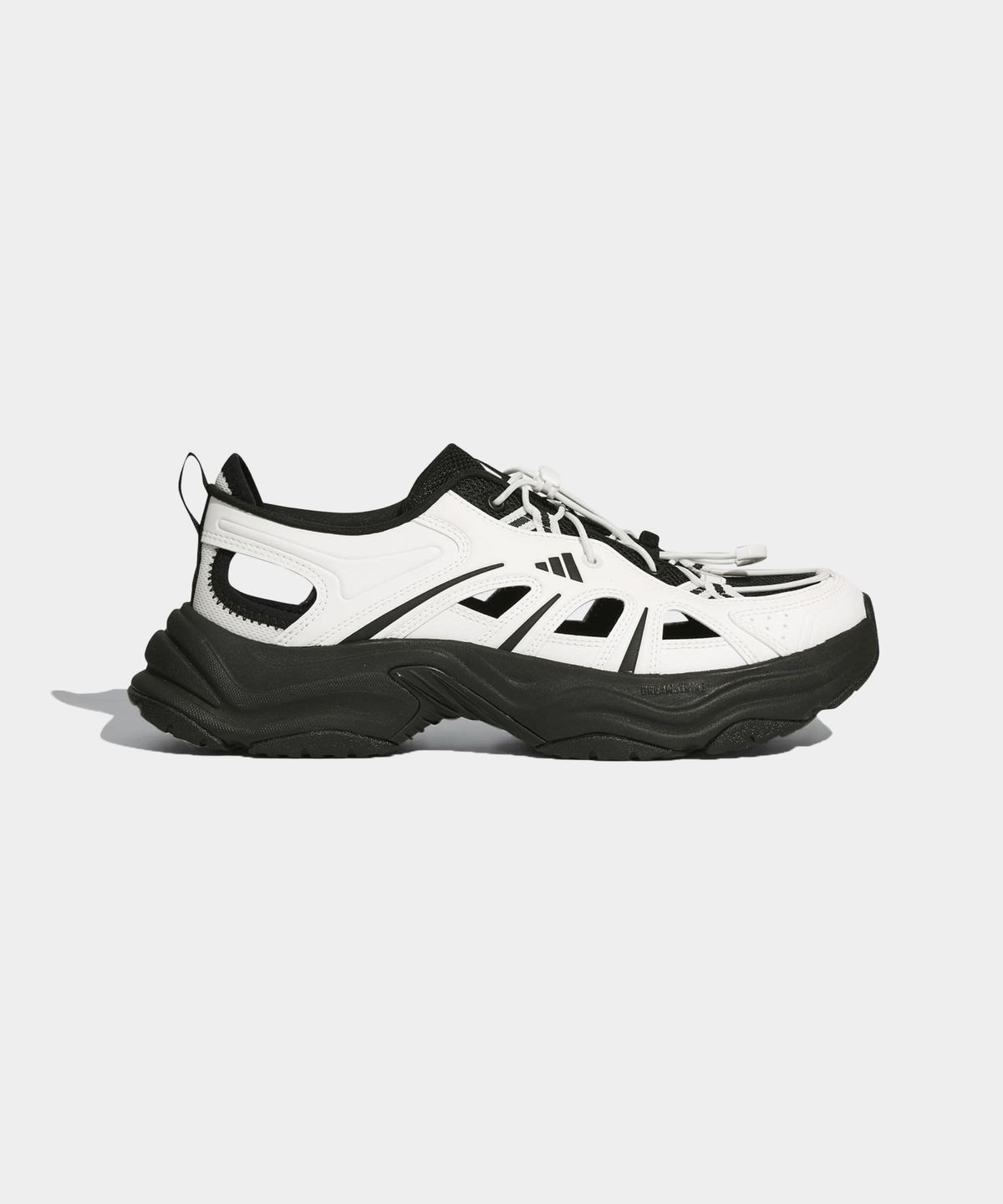 아디다스(ADIDAS) XLG 핀 펄스 샌들 - 화이트:블랙 / LA1995