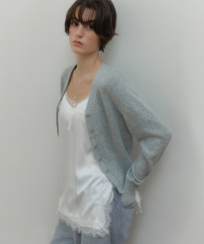 [3rd] Yawny lace sleeveless top (white)