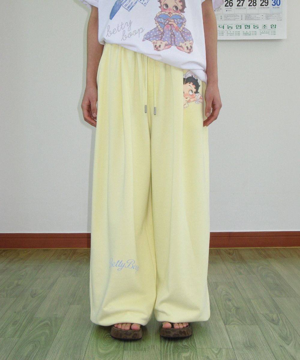 MUSINSA公式 | RONRON BETTY BOOP LETTERING SWEAT JOGGER PANTS SOFT