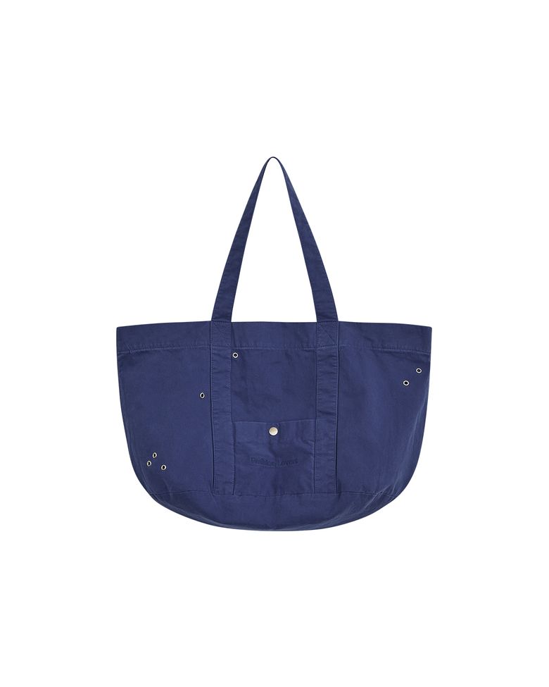 FASHION LOVERS EYELET SHOULDER BAG (BLUE)