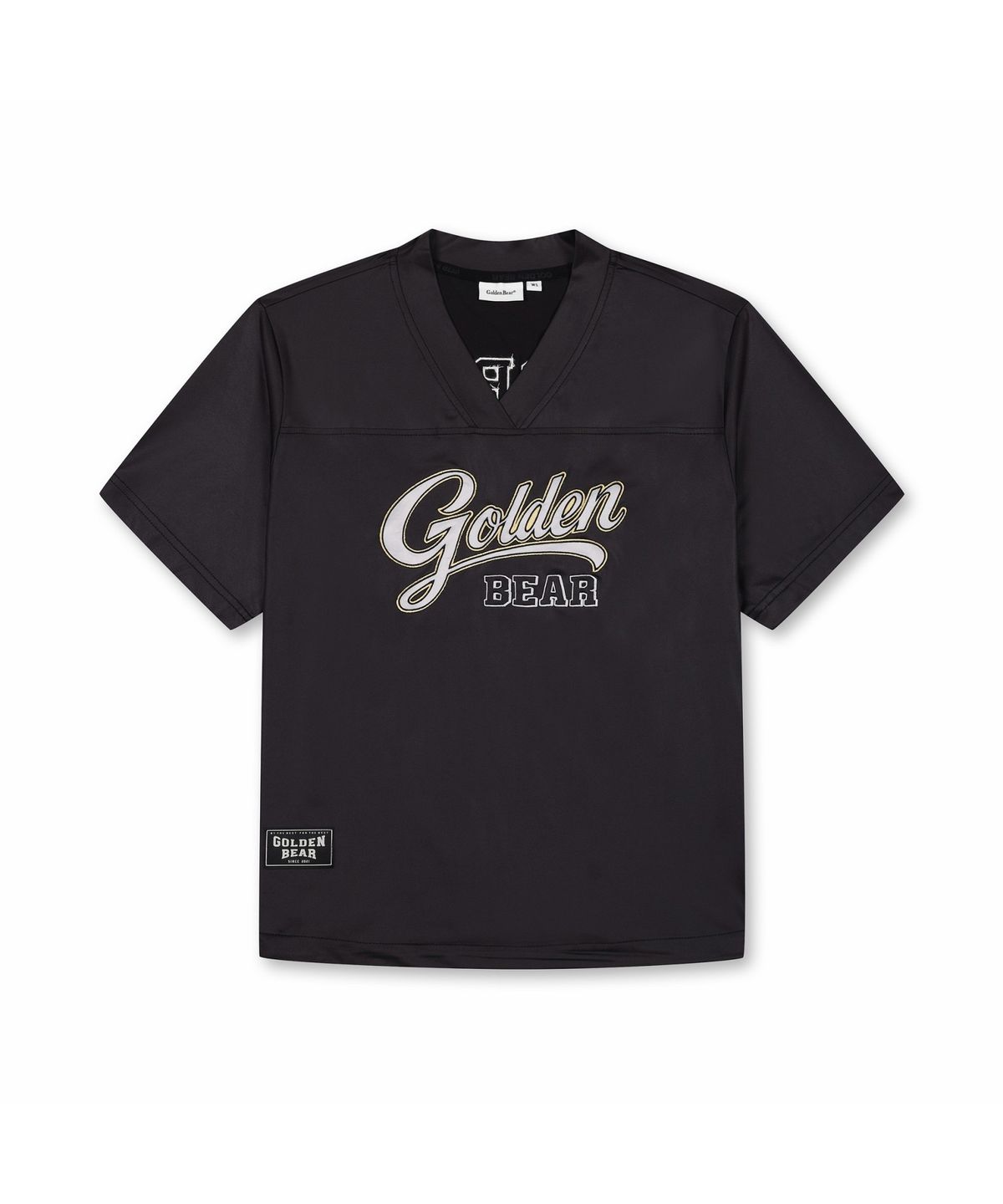 골든베어(GOLDEN BEAR) (W) Satin Short Shirt G5TAM26232BKX