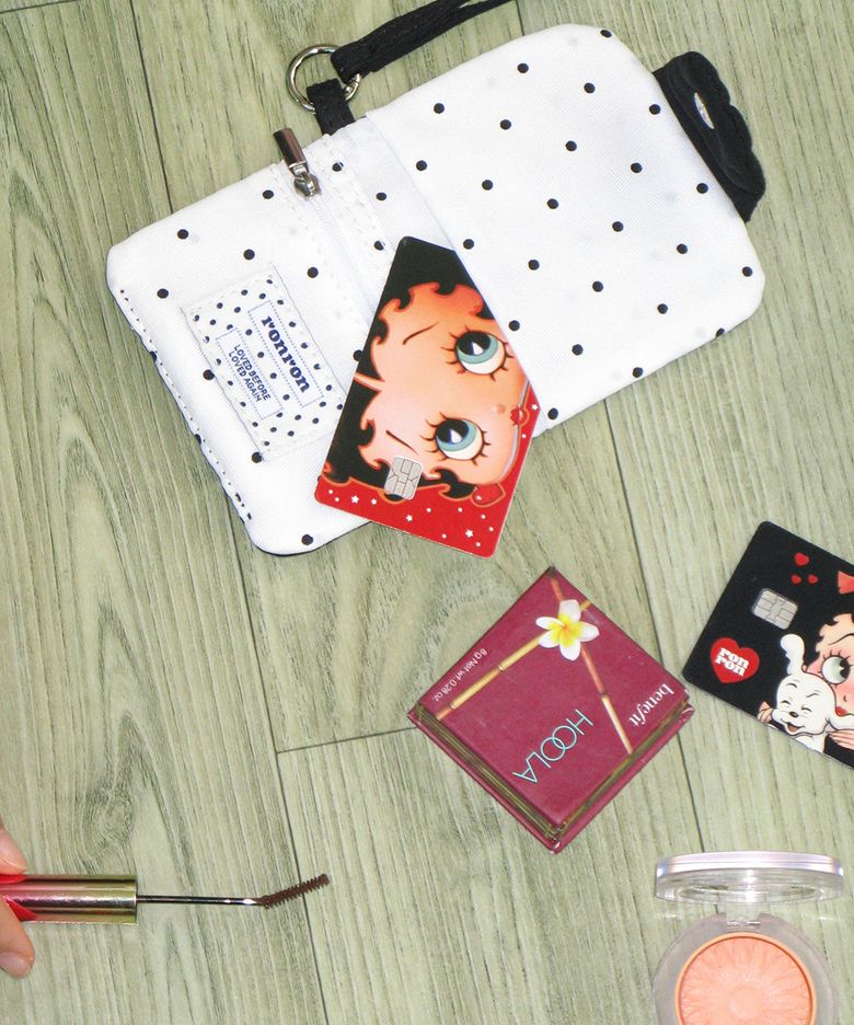 BETTY BOOP CUSTOM REMOVABLE CARD STICKER PACK