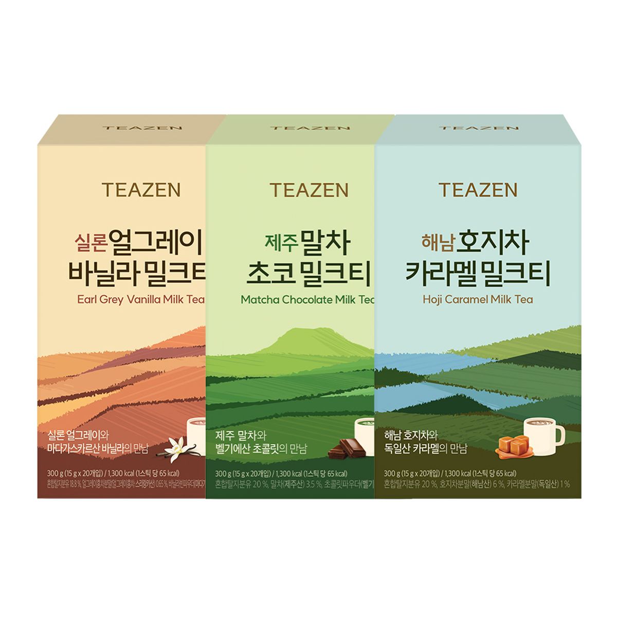 티젠(TEAZEN) 밀크티 20스틱X3종 혼합 (60스틱)