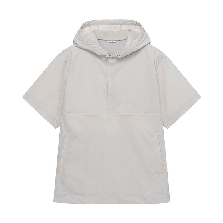 에어로쉘 반팔 후드 아노락 Light Gray