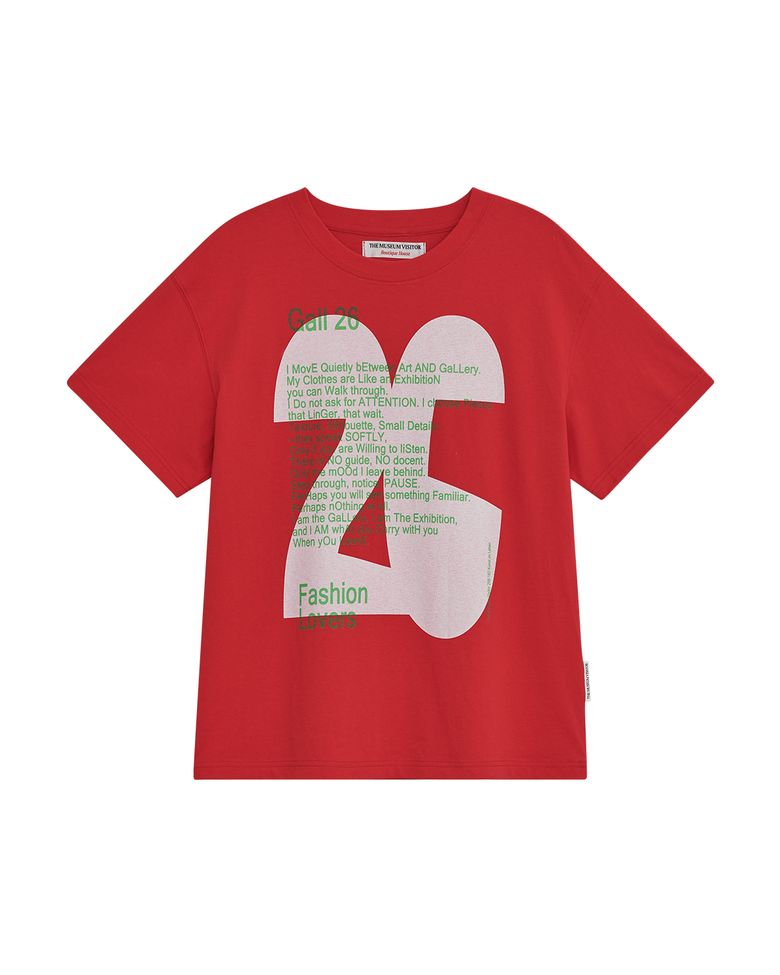 26 EXHIBITION OVERFIT T-SHIRT (RED)