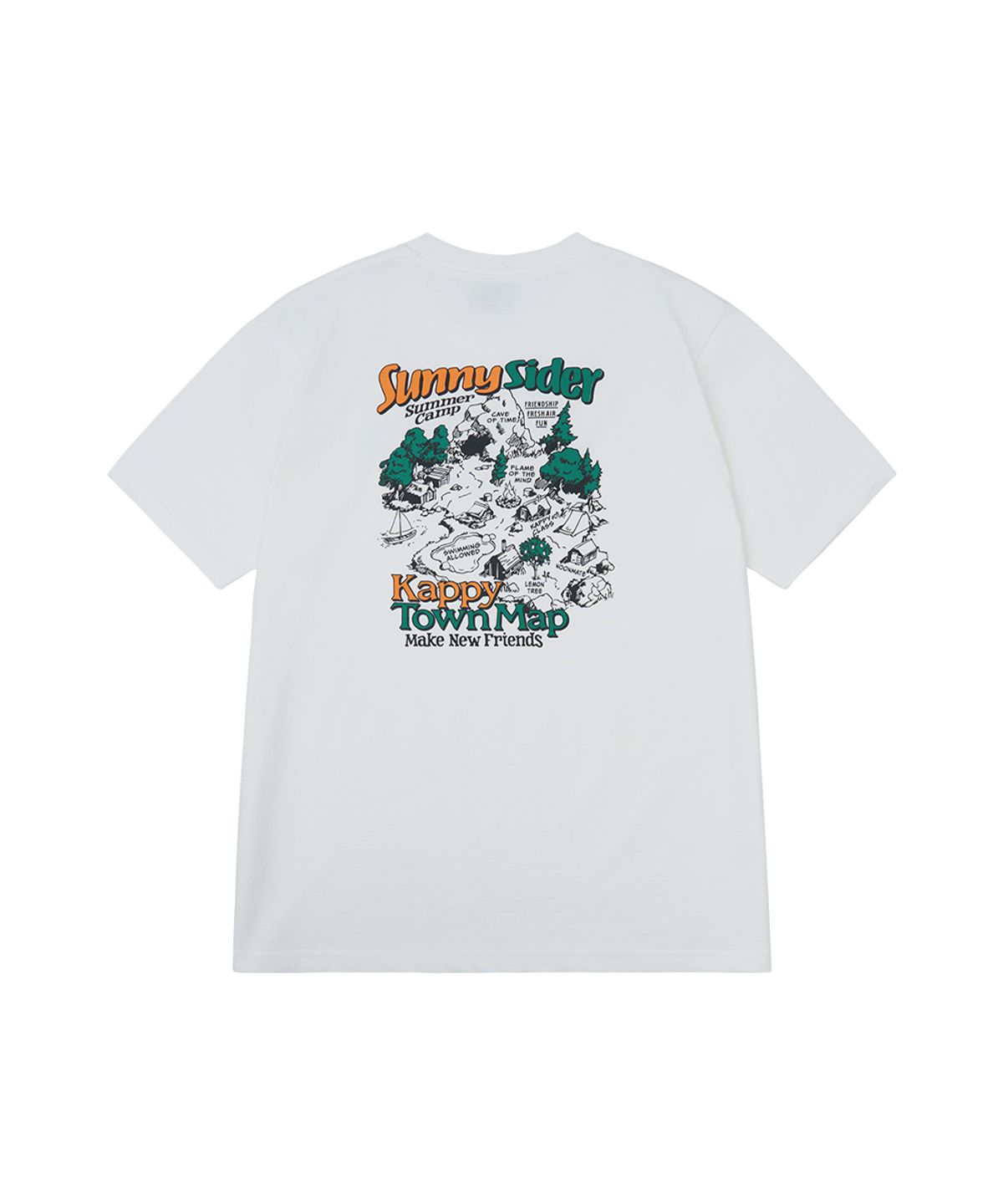 캐피디자인(KAPPY DESIGN) 캐피 타운 하프 티셔츠 (화이트)