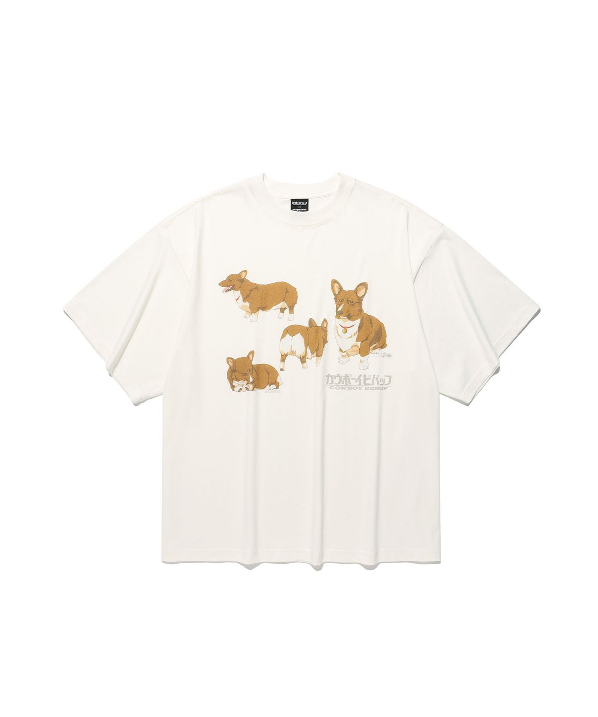 나이스고스트클럽(NICEGHOSTCLUB) X COWBOY BEBOP EIN BIGBIG CROP TEE_OFF WHITE(NG2GMFT506D)