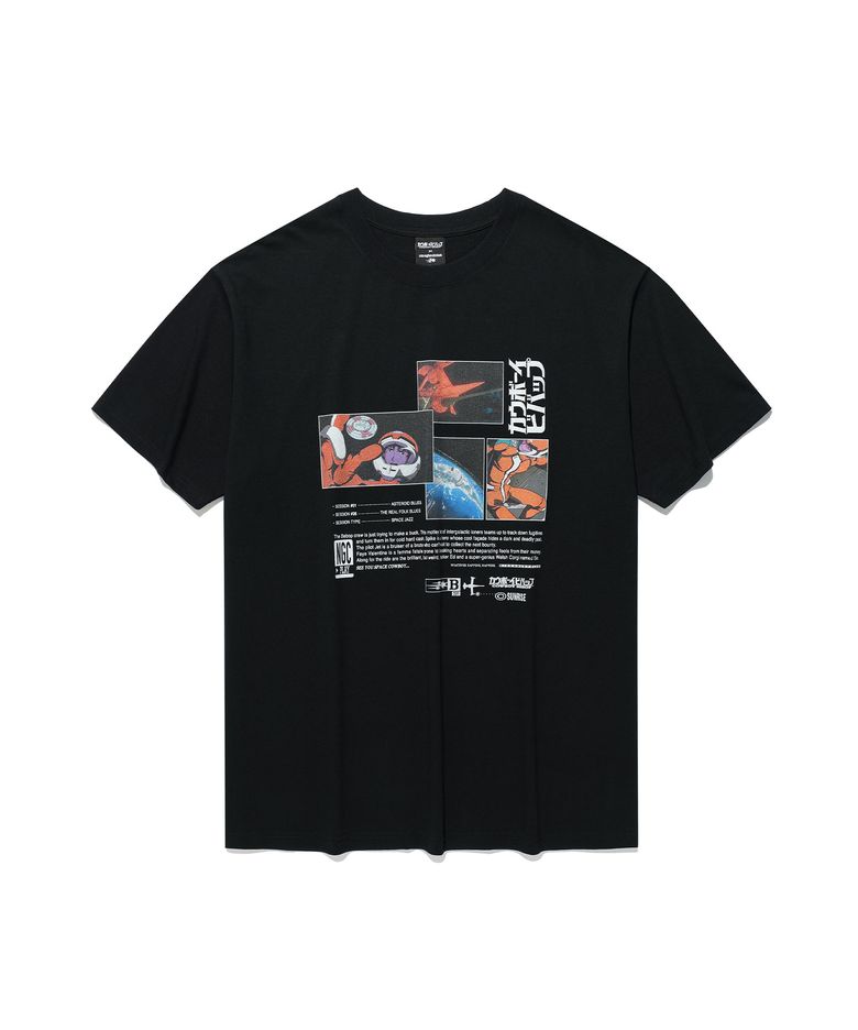 X COWBOY BEBOP SPACE GATE TEE_BLACK(NG2GMUT501D)