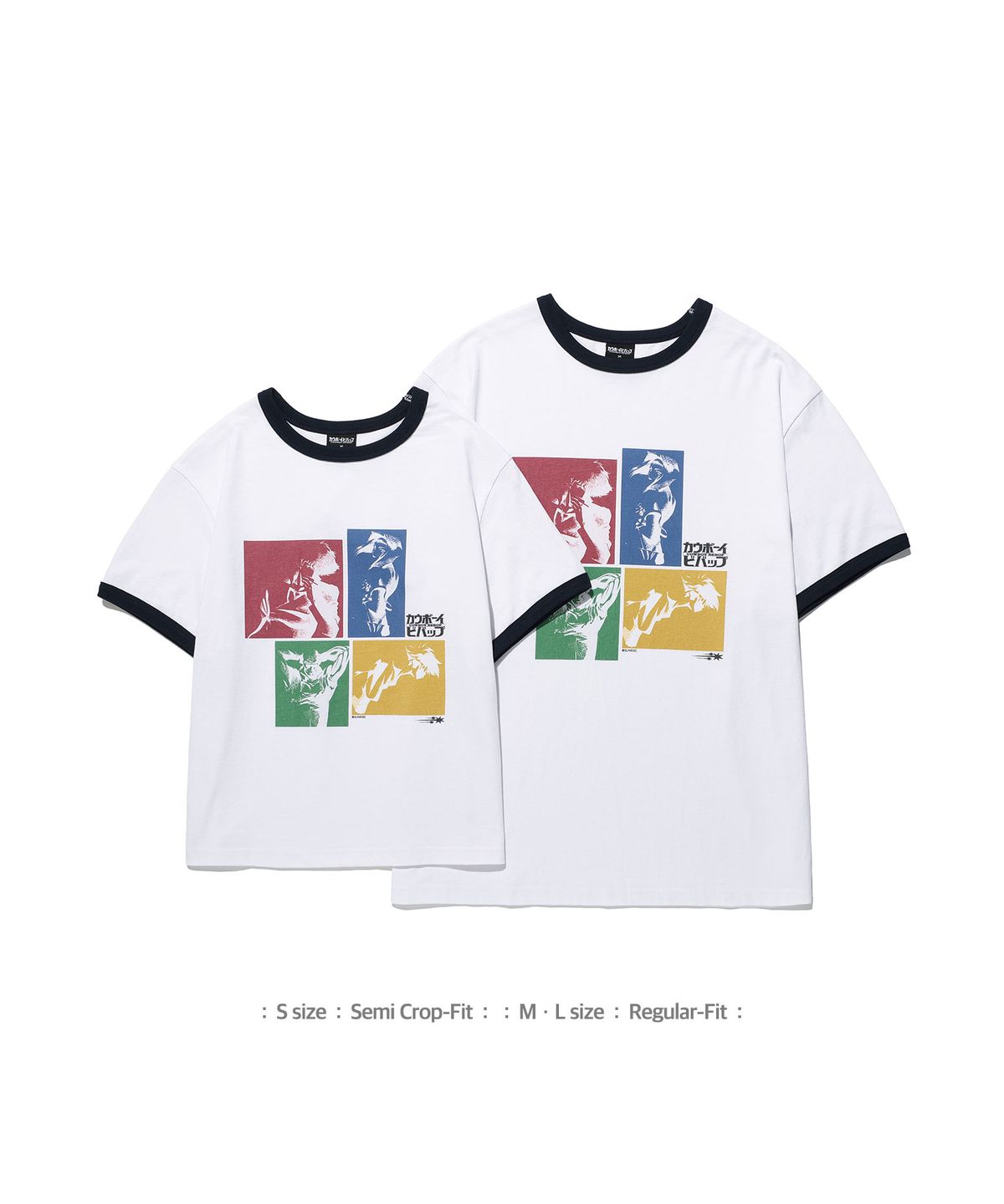 나이스고스트클럽(NICEGHOSTCLUB) X COWBOY BEBOP OP RINGER TEE_WHITE(NG2GMUT503D)
