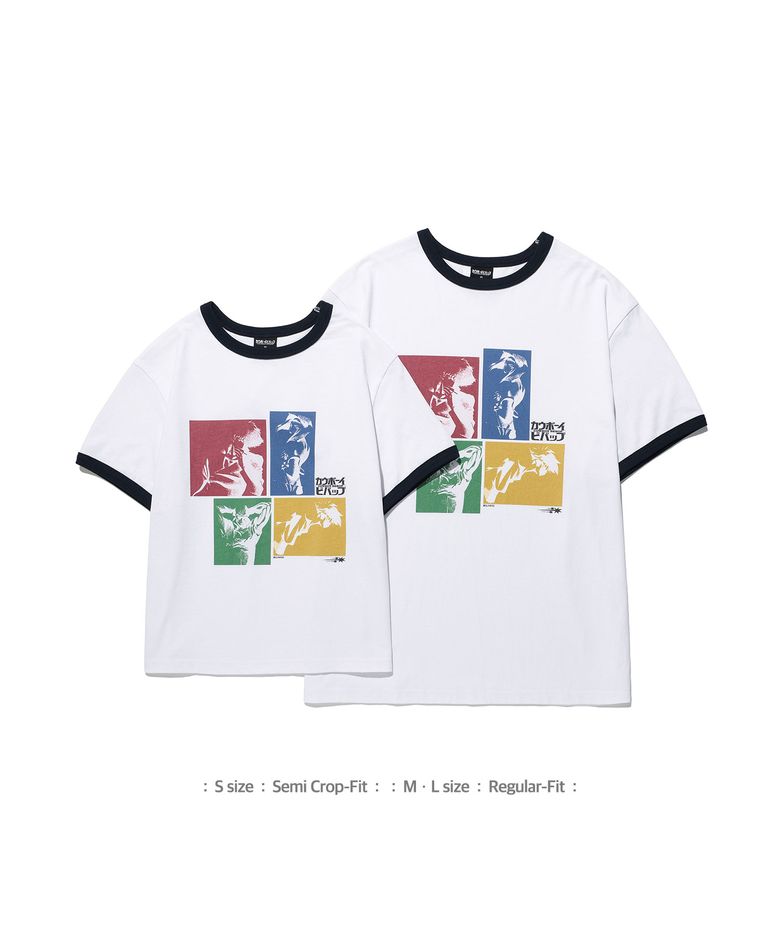 X COWBOY BEBOP OP RINGER TEE_WHITE(NG2GMUT503D)