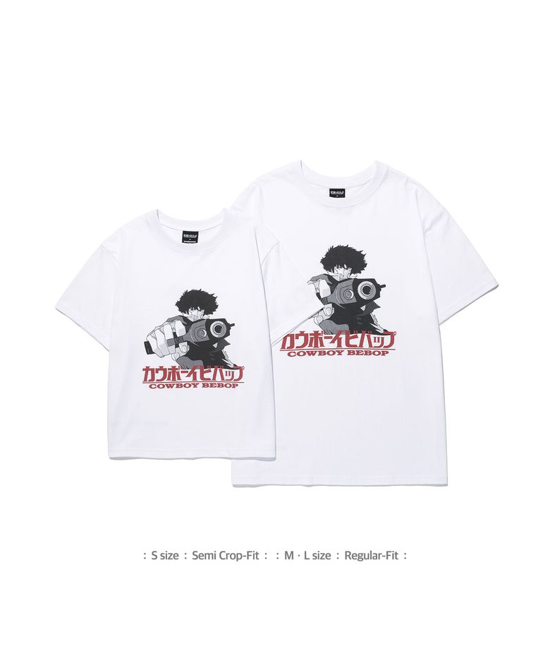 X COWBOY BEBOP SPIKE TEE_WHITE(NG2GMUT504D)