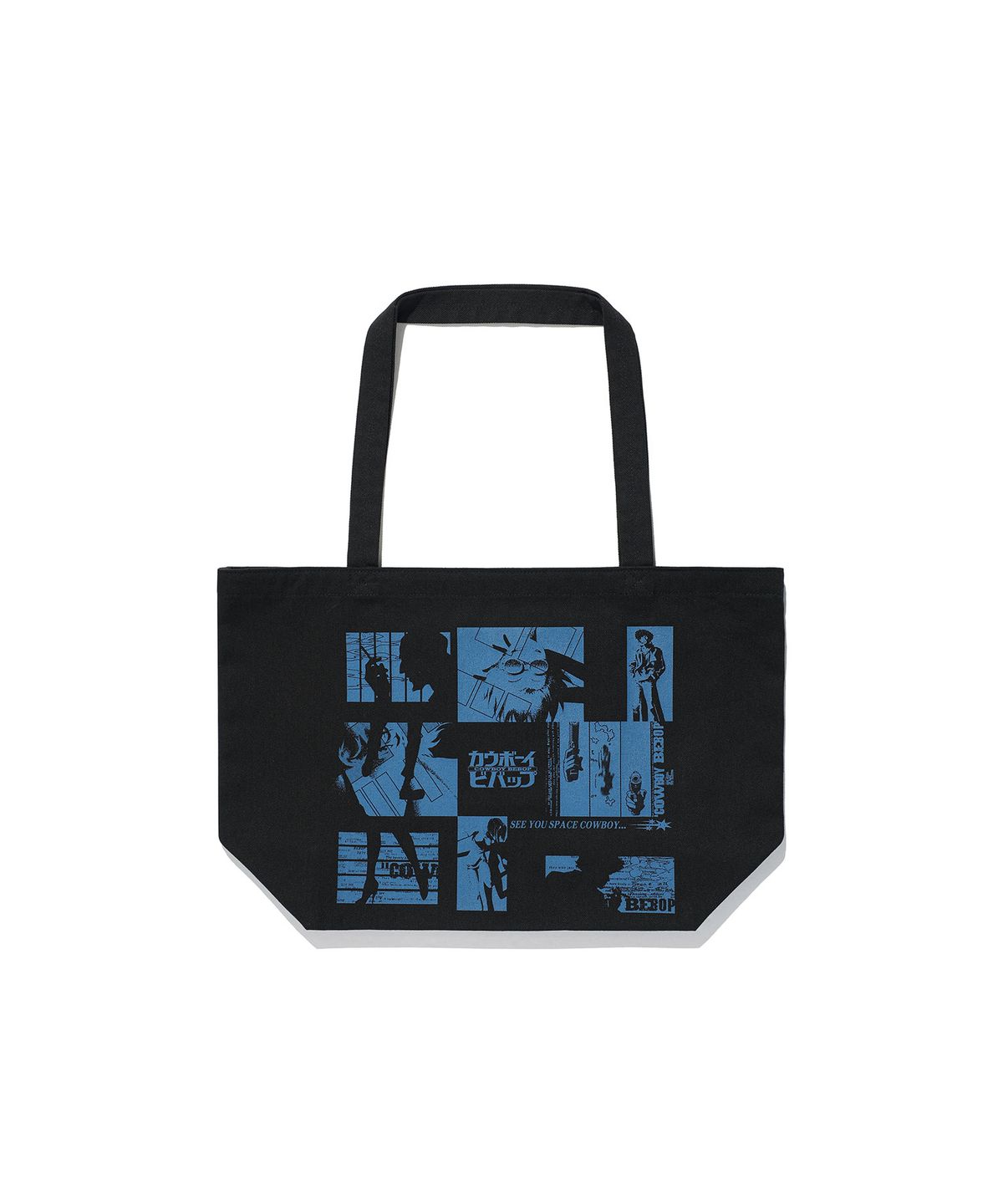 나이스고스트클럽(NICEGHOSTCLUB) X COWBOY BEBOP OP TOTE BAG_BLACK(NG2GMUAB40D)
