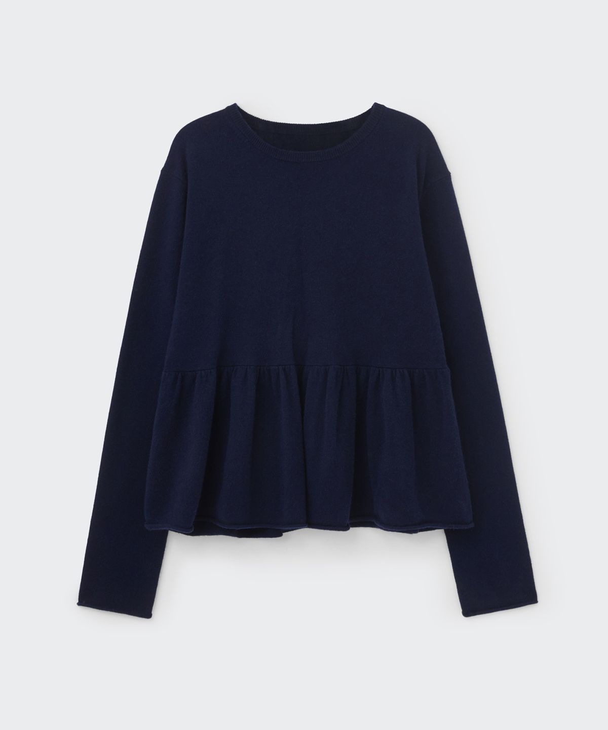 코스모스(COSMOSS) FLARE CASHMERE KNIT (DEEP NAVY)