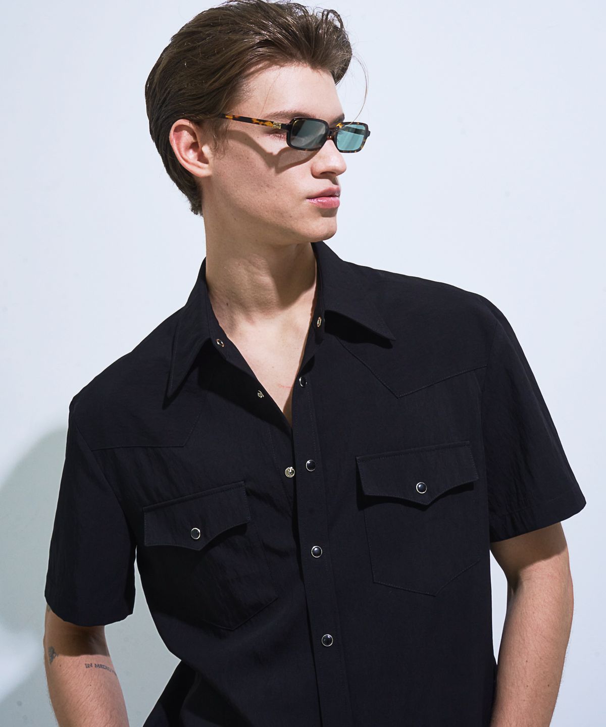 페크(PEQ) CLASSIC WESTERN SHIRT (BLACK)