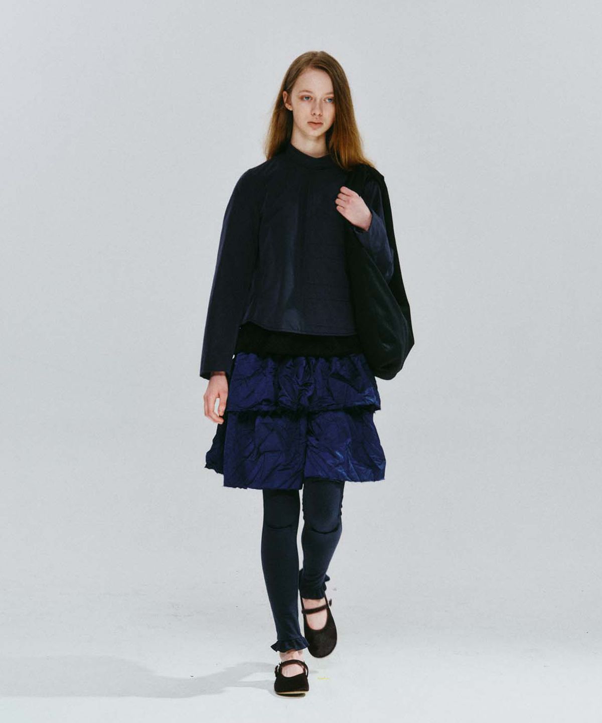 코스모스(COSMOSS) LINEAR FENCING JACKET (NAVY)