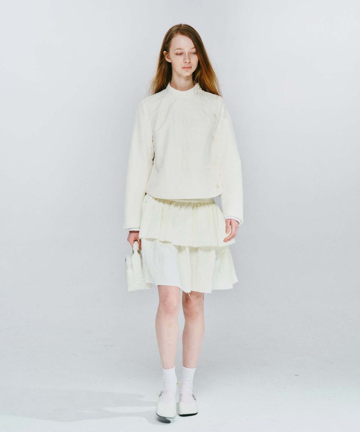 코스모스(COSMOSS) LINEAR FENCING JACKET (IVORY)
