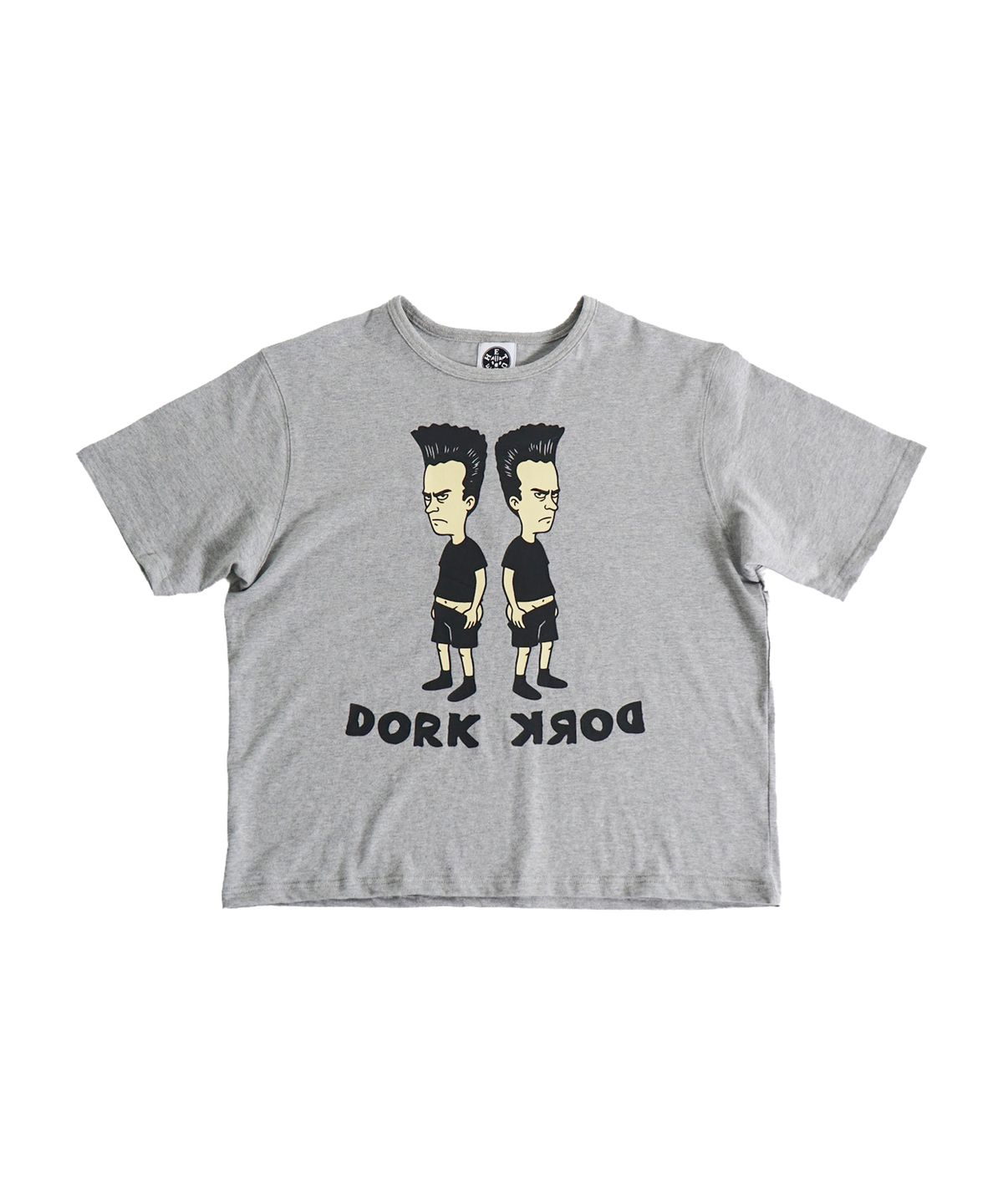 헤테로(HETERO) Dorks Shrunken T-shirt (Melange Grey)