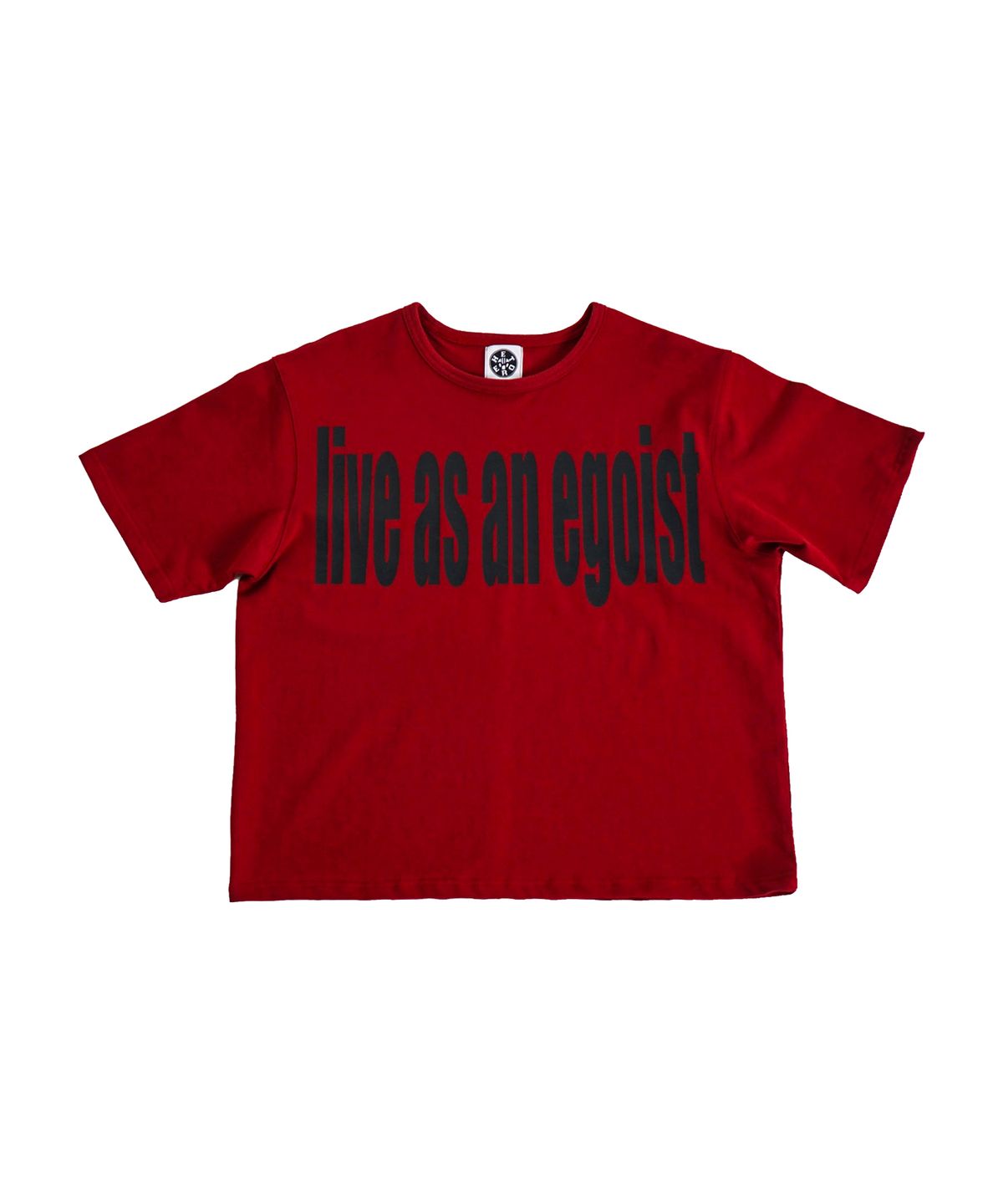 헤테로(HETERO) Egoist Shrunken T-shirt (Burgundy)