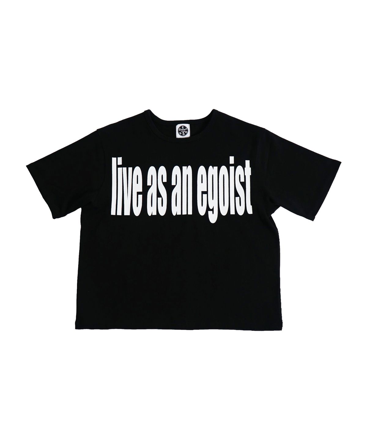 헤테로(HETERO) Egoist Shrunken T-shirt (Black)
