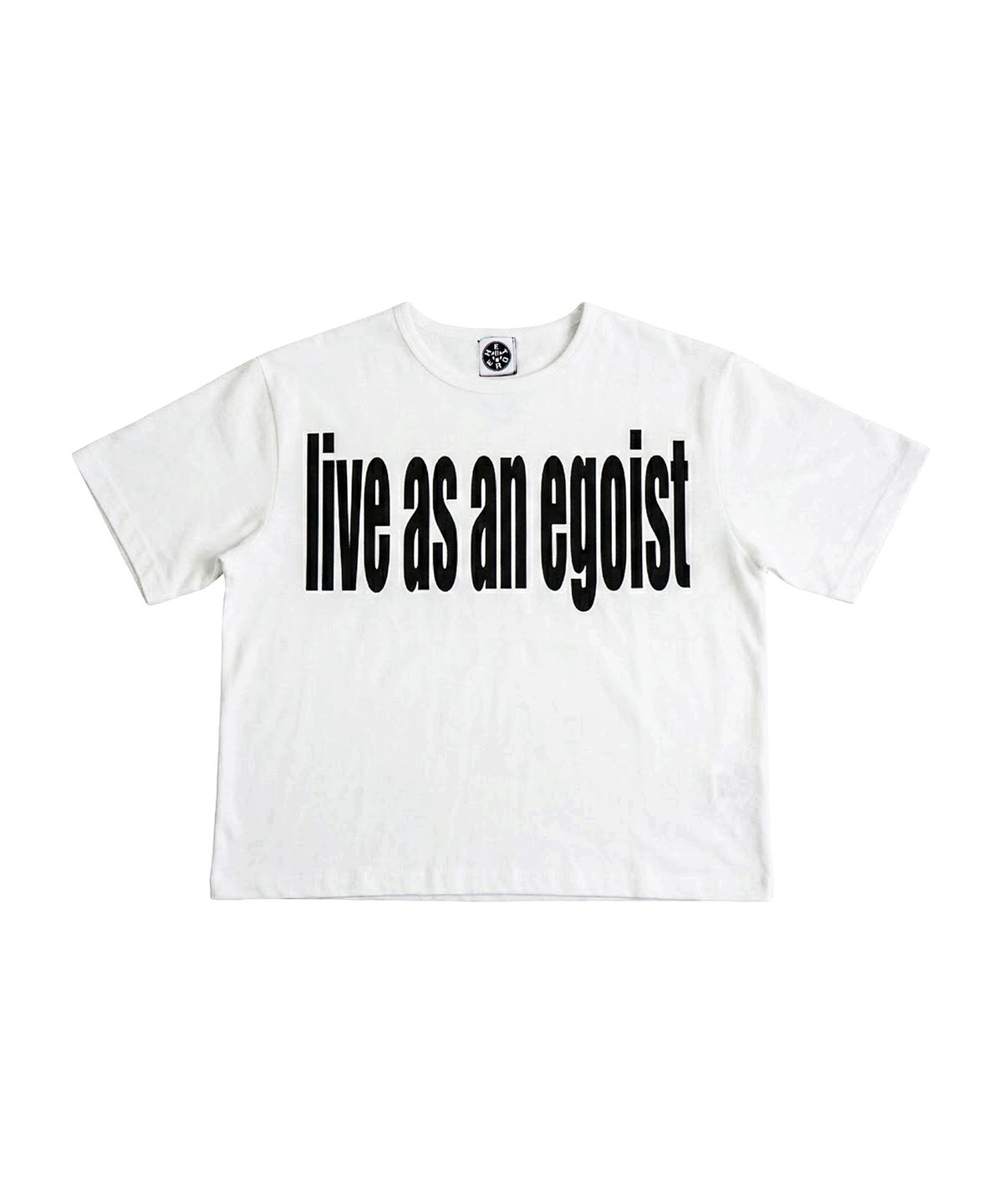 헤테로(HETERO) Egoist Shrunken T-shirt (White)