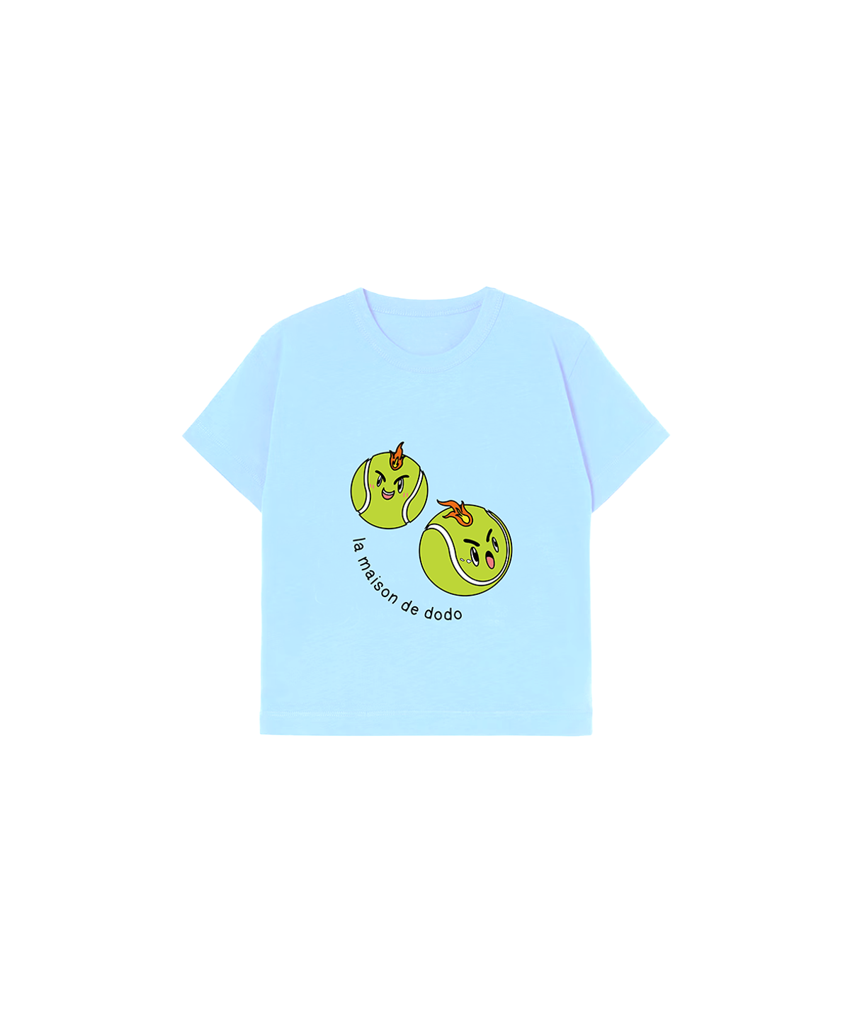 라메종드도도(LA MAISON DE DODO) Simply DODO T Shirt with Tennis Balls (Blue)_키즈반팔티