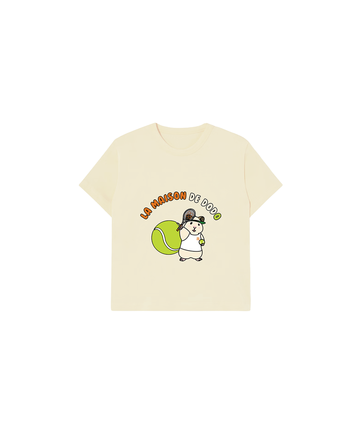 라메종드도도(LA MAISON DE DODO) Simply DODO T Shirt with Hamster (Ivory)_키즈반팔티