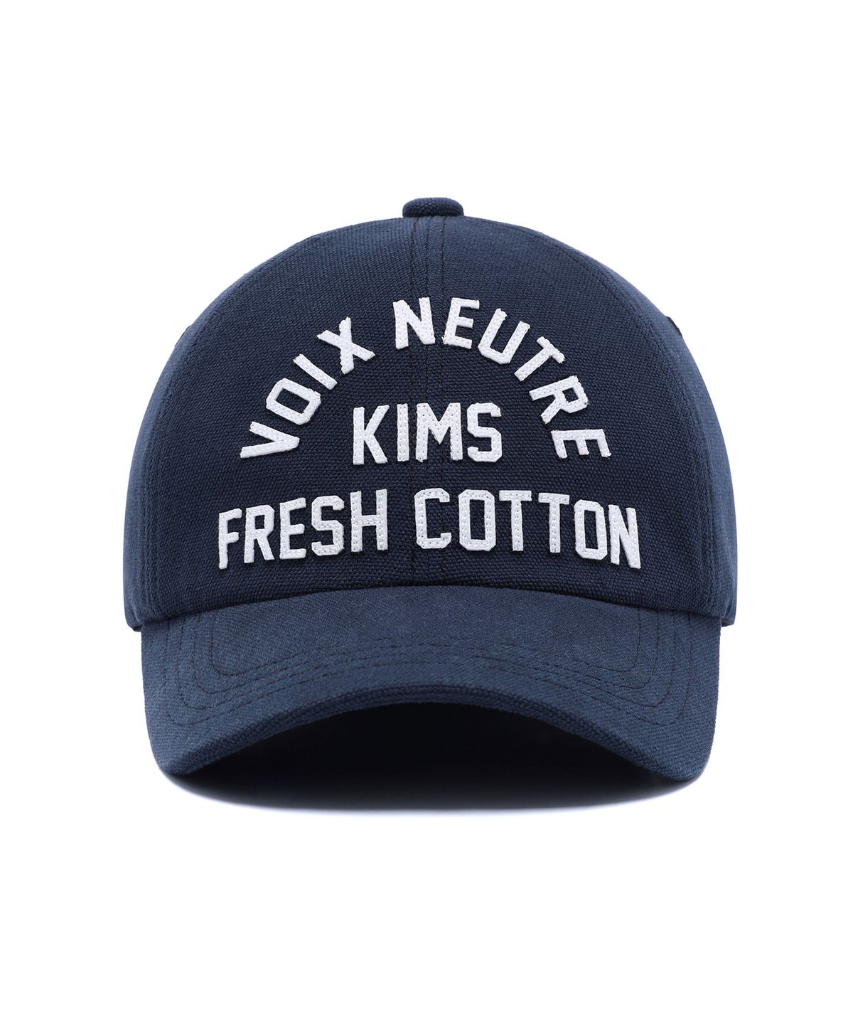 킴스 프레시 코튼 마켓(KIMS FRESH COTTON MARKET) [김샤브칼 X KIMS]  Voix Logo Ball Cap Navy