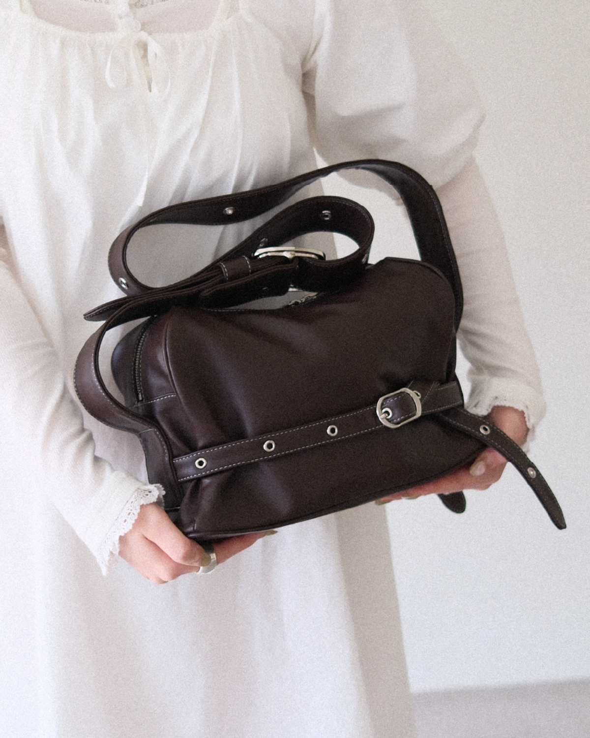 혜키(HYEKI) POTY Bold leather / CHOCOLATE