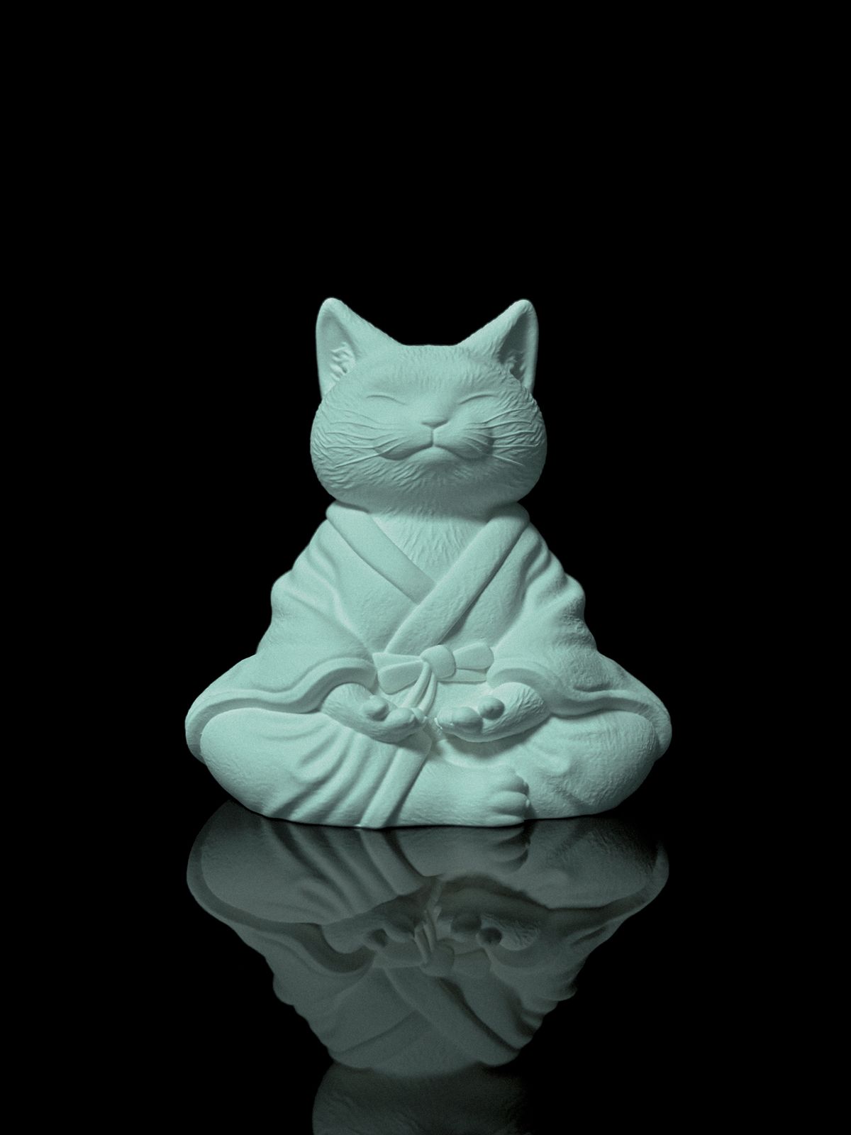 포지맨션(FORGEMANSION) Meditating Cat_Mint
