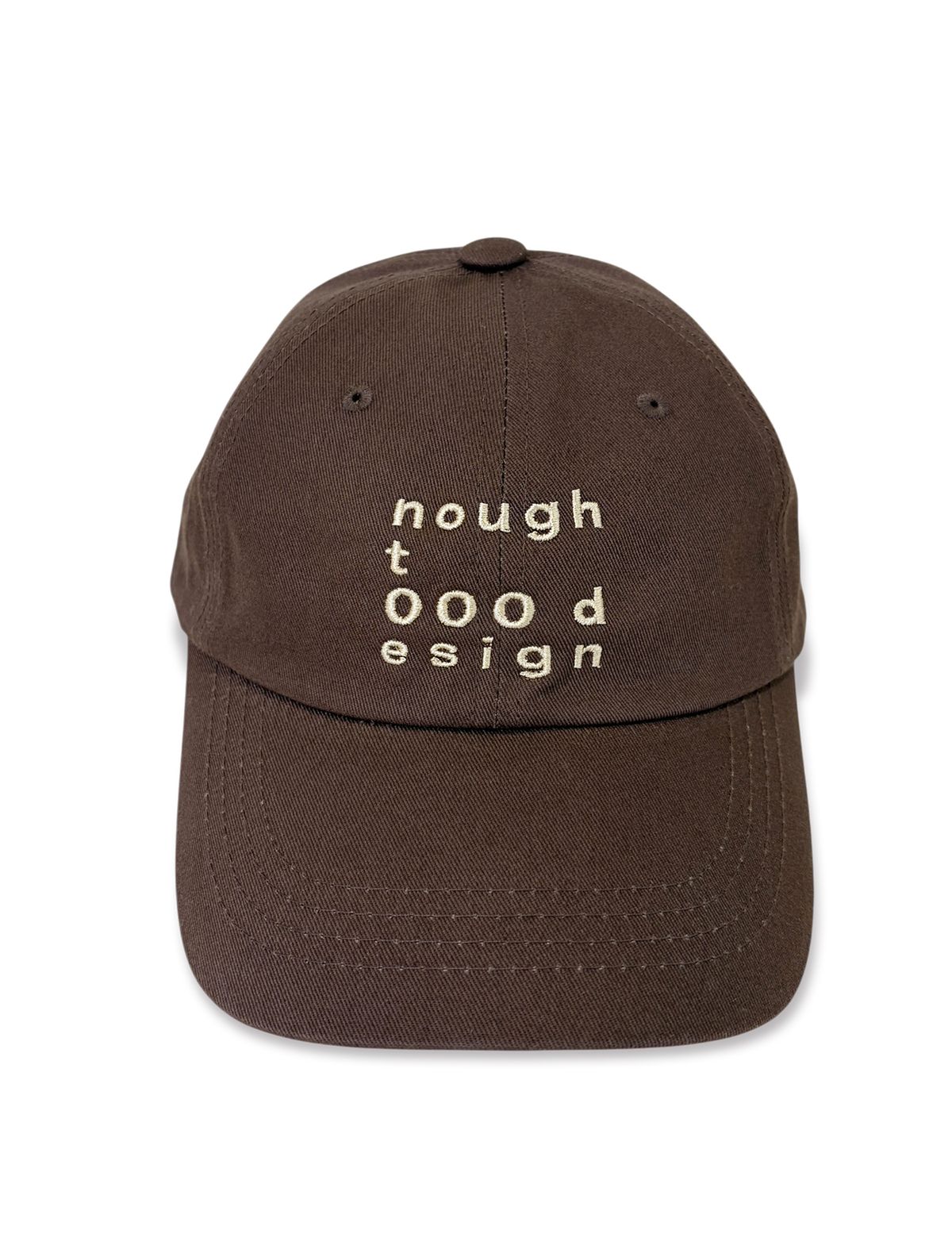 노우트(NOUGHT) 000디자인 로고 볼캡 / 브라운