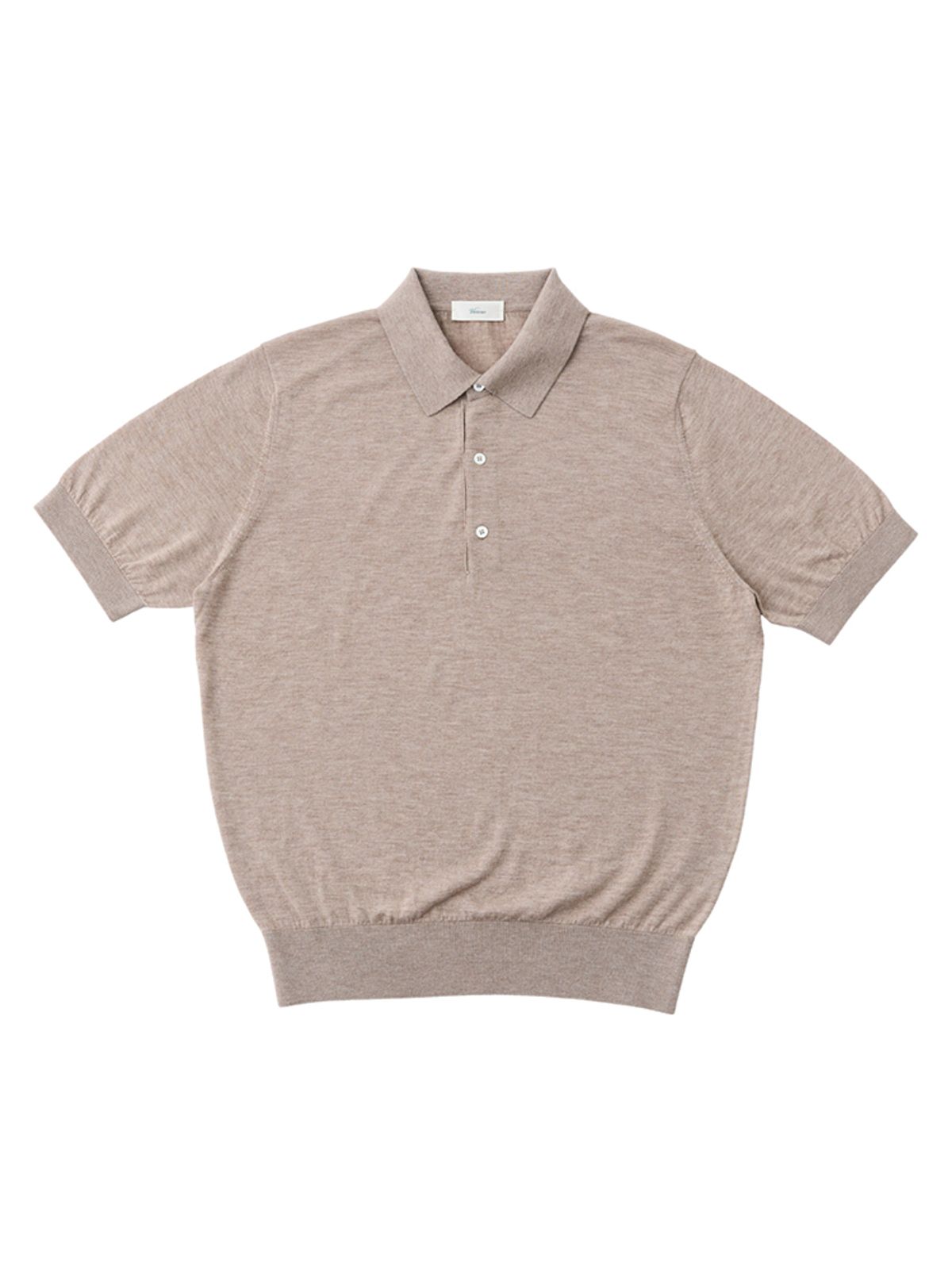 베르노(VERNO) 26SS Cashtouch short sleeve polo knit Beige